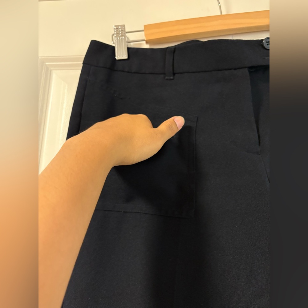 SOLD Suzy Shier Elegant Black Women's Pants Wide Leg in size 7/8 - Picture 3 of 6